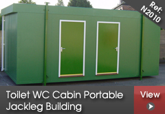 Toilet WC cabin portable Jackleg building