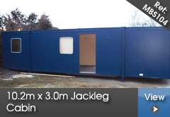 10.2m x 3.0m Jackleg Cabin (30.6m2)