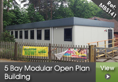 5 Bay Modular Open Plan Building (102 m2)