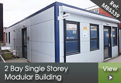 2 Bay Single Storey Modular Building