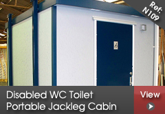 Disabled WC toilet Portable Jackleg Cabin Building